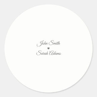 Simple Elegant Wedding Sticker