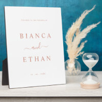 Simple Elegant Wedding Tabletop Welcome Sign