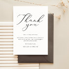Simple Elegant Wedding Thank You