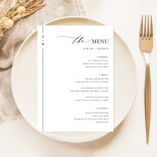 Simple Elegant Wedding Wedding Food Menu