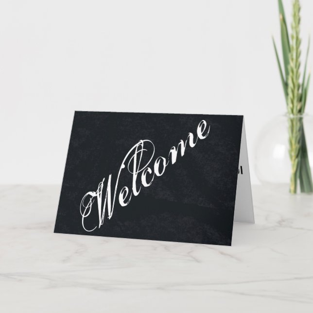Simple Elegant Welcome Card (Front)