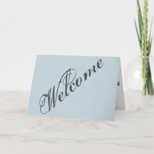 Simple Elegant Welcome Card