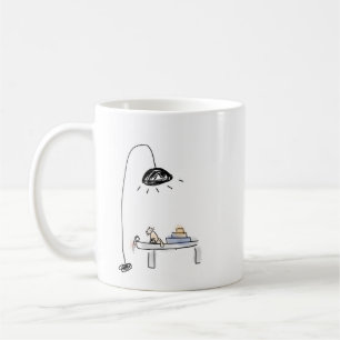 Simple Elegant Whimsy Charming Cute Cat Customise Coffee Mug