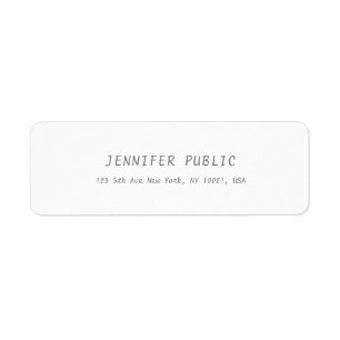 Simple Elegant White Cute Template Modern Script