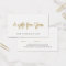 Simple Elegant White Faux Gold Beauty Gift card