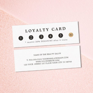 Simple Elegant White Faux Gold Beauty Loyalty