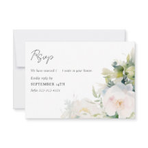 Simple Elegant White Floral Bridal Shower