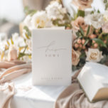 Simple Elegant White Photo Wedding His Vows Card<br><div class="desc">PLEASE NOTE! Before placing your order, please ensure that the "Remove Independent Creator Credit" checkbox is selected in the "Attribution" section. Design features an handwritten font and modern minimalist design. Designed to coordinate with for the «Natural Glam» Wedding Invitation Collection. To change details, click «Personalise this template», «Details». To move...</div>