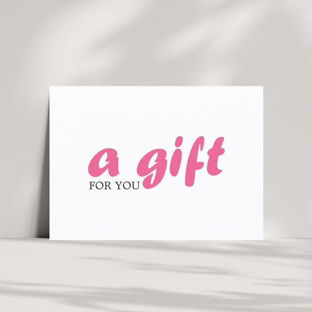 Simple Elegant White Pink Beauty Gift Certificate (Creator Uploaded)