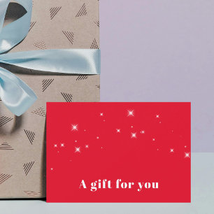 Simple Elegant White Stars Red Beauty