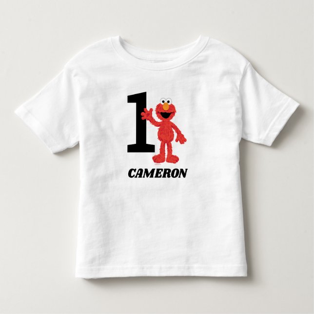 Simple Elmo 1st Birthday Toddler T-Shirt (Front)