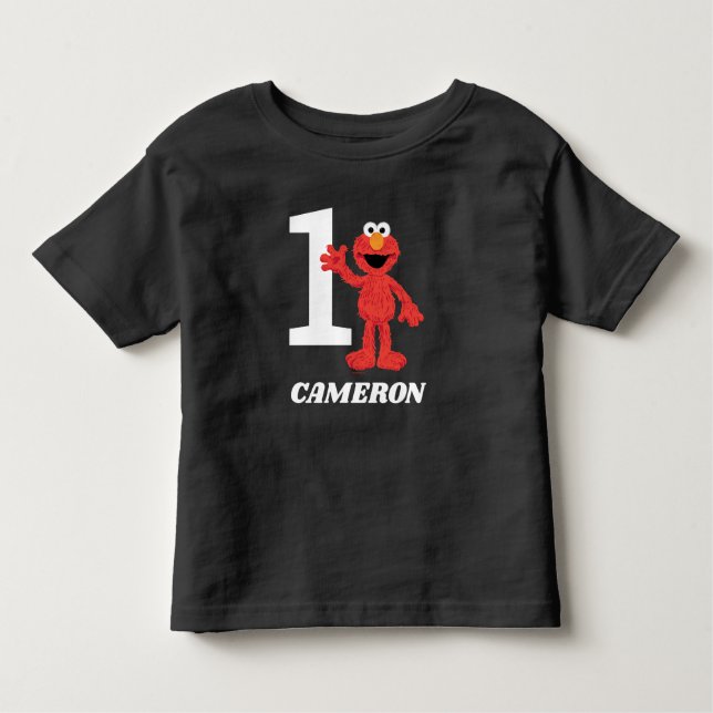 Simple Elmo 1st Birthday Toddler T-Shirt (Front)