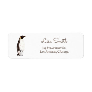 Simple Emperor Penguin Return Address