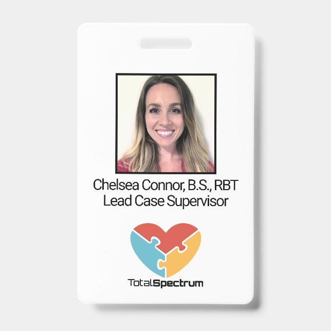 Simple Employee Badge ID Badge (Front)