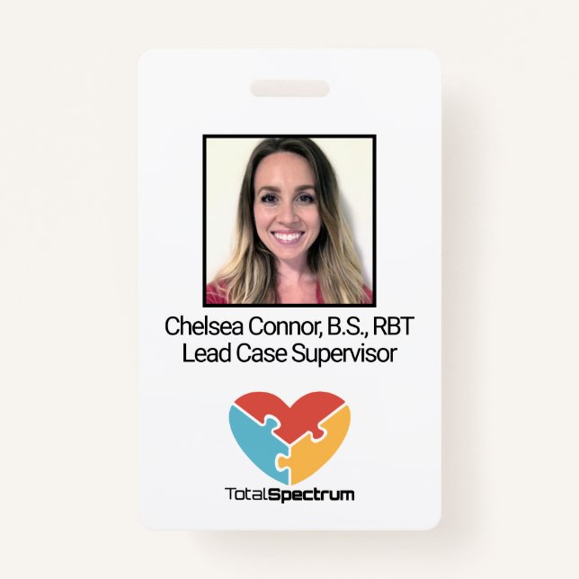 Simple Employee Badge ID Badge (Front)