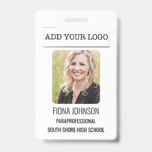 Simple Employee Photo ID Badge