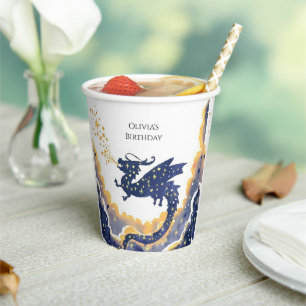  Simple Enchanted Dragon Birthday Paper Cups
