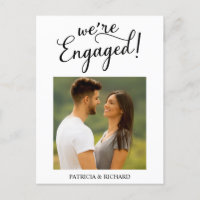 Simple Engagement Announcement And Save The Date