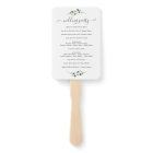 Simple Eucalyptus Greenery Wedding Program