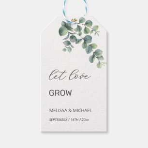 Simple Eucalyptus Leave  Wedding  Gift Tags