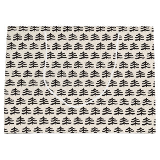 Simple Evergreen Modern Large Gift Bag