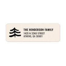 Simple Evergreen Return Address Labels