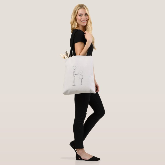 Simple Everyday Tote Bag – Reusable & Stylish (On Model)