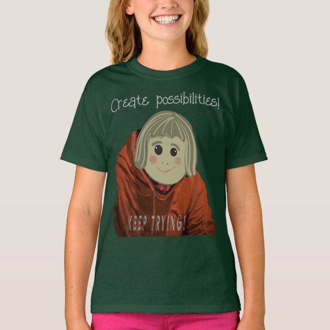 Simple Face Inspiration With Possibilities T-Shirt (Front)