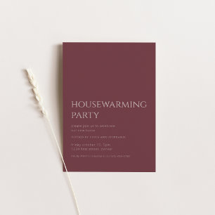 Simple Fall Housewarming Party Invitation