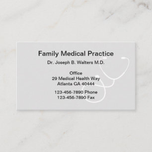 Simple Family Doctor Business Card