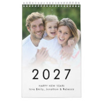 Simple Family Photo per Month Name 2027