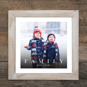 Simple Family Photo Template Minimal Print