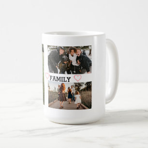 Simple Family Three Photo Coffee Mug