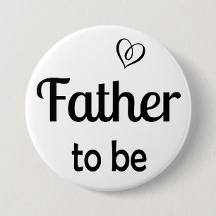 Simple Father to be Baby Shower Pin