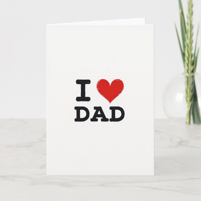 Simple Fathers Day Graphic Card (Front)