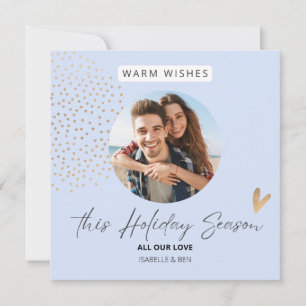 Simple Festive Couple Photo Christmas Holiday