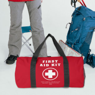 Simple First Aid Red Cross Medical Safety Travel Duffle Bag