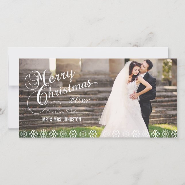 SIMPLE FIRST CHRISTMAS HOLIDAY PHOTO CARD (Front)