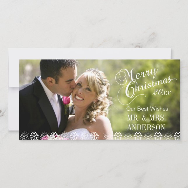SIMPLE FIRST CHRISTMAS HOLIDAY PHOTO CARDS (Front)