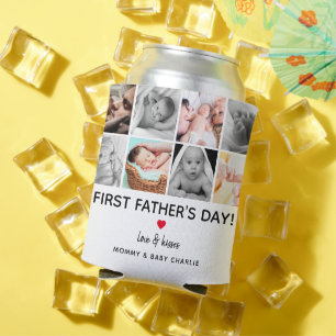 Simple First Father's Day Picture Collage Daddy Can Cooler