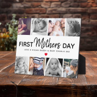 Simple First Mother's Day Picture Collage Keepsake