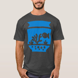 Simple fish bowl blue T-Shirt