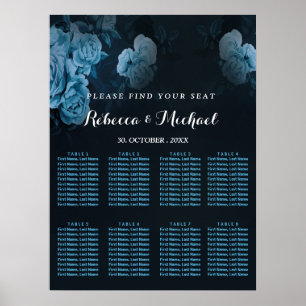 Simple Flora Gold Geometric Frame Poster