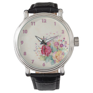 Simple Floral Background Drawing Watch