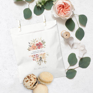 Simple Floral   Birthday Thank You Favour Bags
