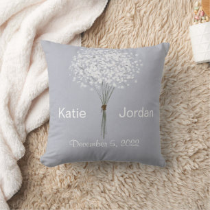 Simple Floral Bouquet Keepsake Cushion