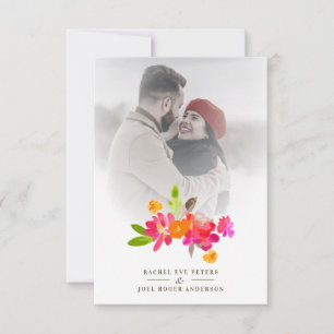 Simple Floral Garland Romantic Photo Wedding