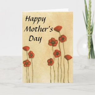 Simple floral 'Mother's Day' greeting card