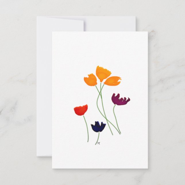 Simple Floral Note Cards (Front)