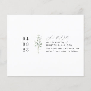 Simple Floral Save the Date